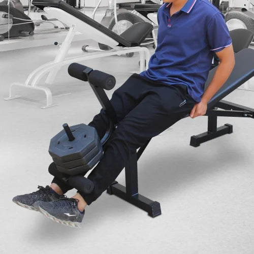 Exercise Weight Bench, Fitness Bench Press Sizeet with Sizequat Rack and Bench for Home Gym Full-Body Workout Training