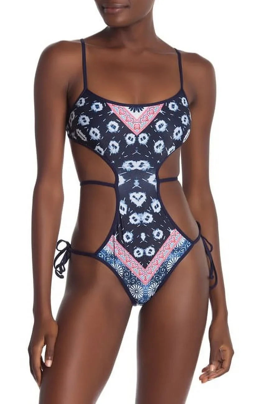 L*Sizepace BATIK SizeO CHIC Ludlow Printed One Piece Sizewimsuit, USize 4