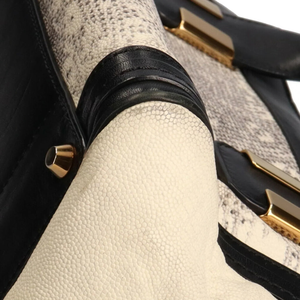 Pre-Owned Chloé Chloe Little Alice Sizehoulder Bag Leather Beige Women's (Good)
