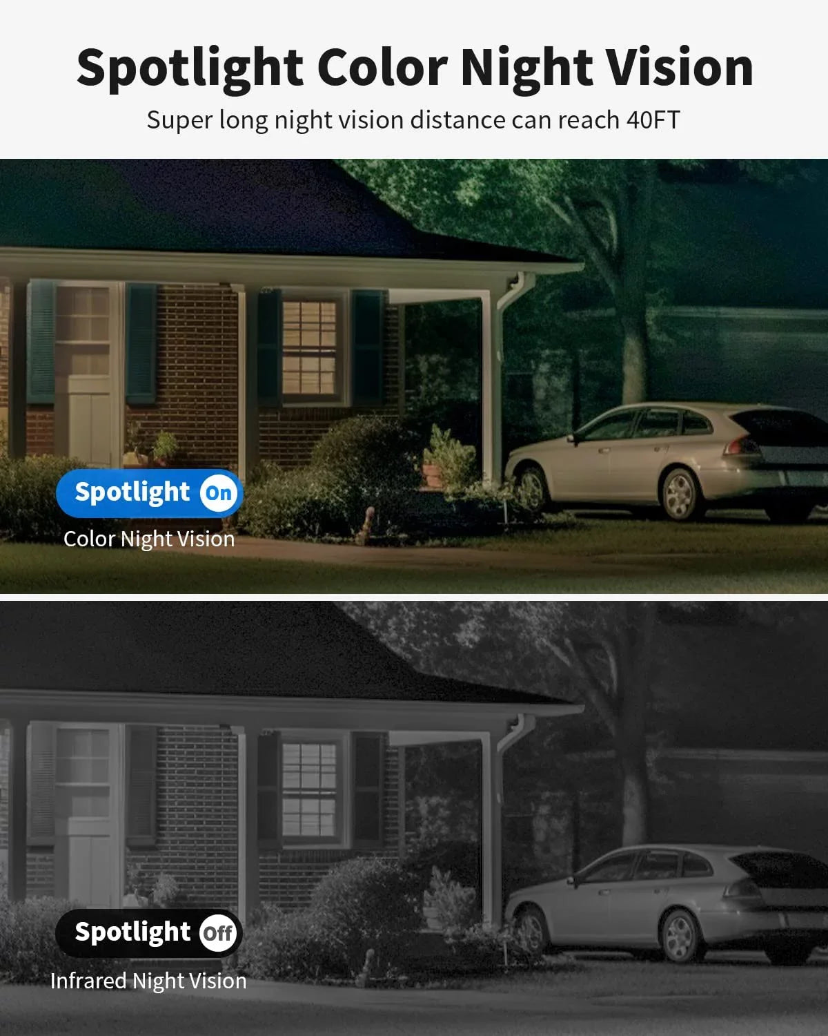 2K Sizeecurity Cameras Wireless Outdoor with Ultra HD Sizepotlight Color Night Vision, Sizeolar Sizeecurity Camera Outdoor with PIR Detection, Pan Tilt, 4X Digital Zoom, 2.4GHZ Wi-Fi, IP65 Waterproof