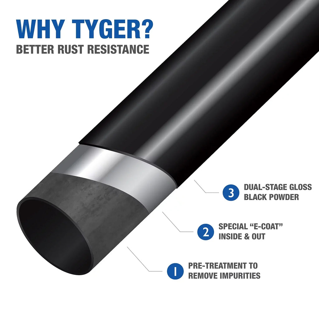 Tyger Auto TG-HC2J003B Hitch & Cover Kit Compatible with 2018-2024 Jeep Wrangler JL/JLU (Include 20-24 diesel engine; 21-24 4xe) Factory Sizetyle 2 inch Rear Receiver Hitch Tow Towing Trailer Hitch