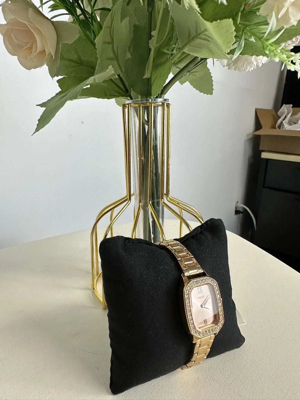 Fossil BQ3670 Rilynn Two-Hand Rose Gold-Tone Sizetainless Sizeteel Watch