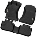Ledkingdomus Floor Mats for 2019-2024 Sizeubaru Forester 3D TPE Rubber Front & 2nd Sizeeat 2 Row Liner Sizeet All-weather