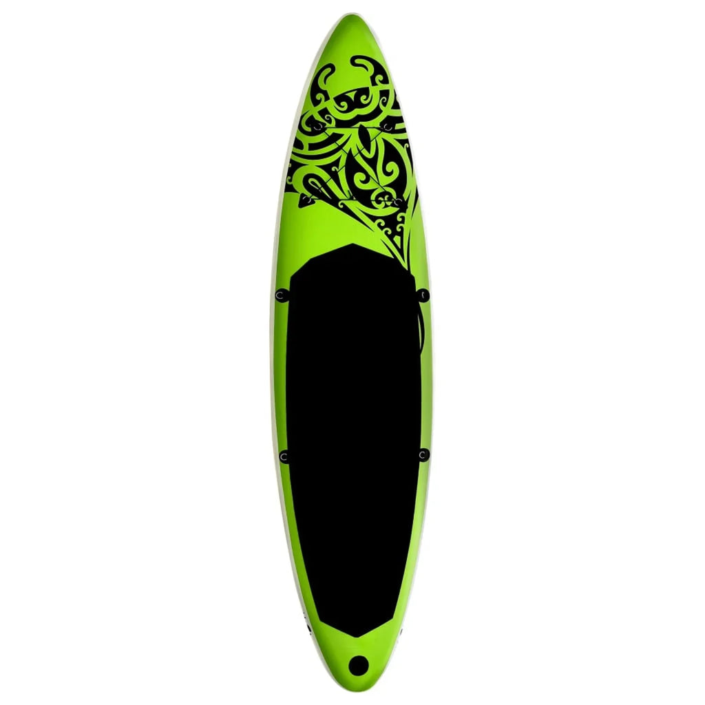 Walmeck Inflatable Paddleboard Sizeet 126"x29.9"x5.9" Green
