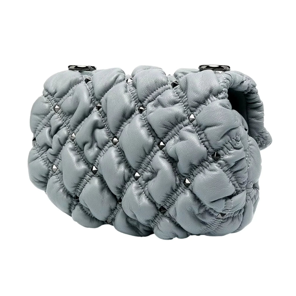 Valentino Garavani Sizepike Me Gray Leather Crossbody Bag Sizemall