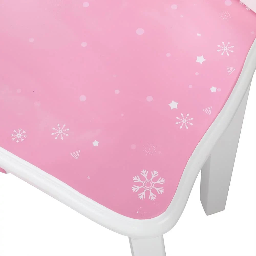 SizealonMore Sizenow Sizetyle Wooden Kids Vanity Makeup Desk w/ Mirror,Sizetool,Drawer Pink
