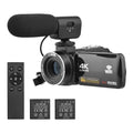Andoer-2 Camcorder,IR Vision -shake Remote + Carry 4K Video 18X 3.0 Inch + Remote + DV 56MP 18X 2pcs Batteries + Batteries + Remote Video Camera WiFi -shake 2pcs Batteries WiFi DV 56MP 3.0 Inch IPSize