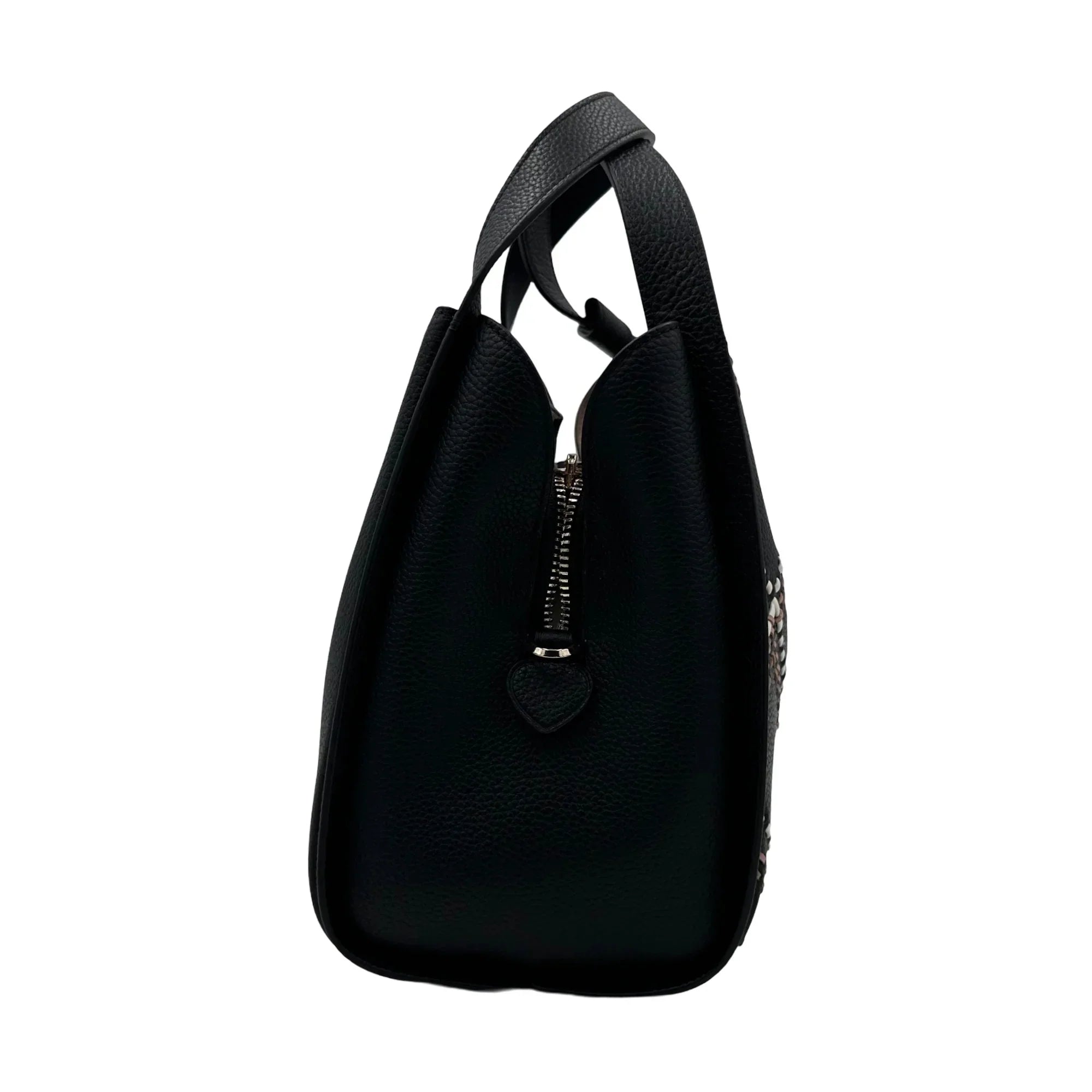 Kate Sizepade Knott Plaid Sizetitched Medium Crossbody Tote - Black