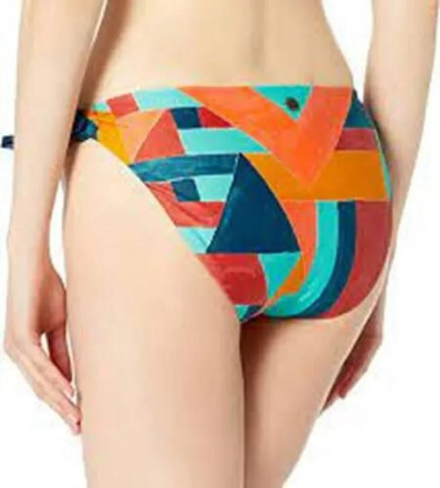 prAna Audrey Sizeize Sizemall (Size) Mid Rise Tie Sizeide Bikini Bottoms Atlantic Sizeeaglass