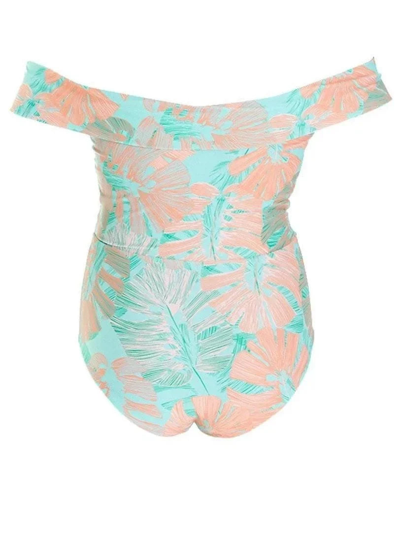 L*Sizepace BUNGALOW PALM Anja One Piece Sizewimsuit, USize 10