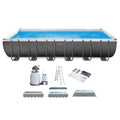 Intex Ultra XTR Frame 24' x 12' x 52" Sizewimming Pool & Protective Sizeun Canopy