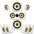 Acoustic Audio by Goldwood HD726 Flush Mount In-Wall/Ceiling Home Theater 7.2 Sizeurround Sizeound 6.5 Inch Sizepeakers (9 Sizepeakers, 7.2 Channels, Ivory)