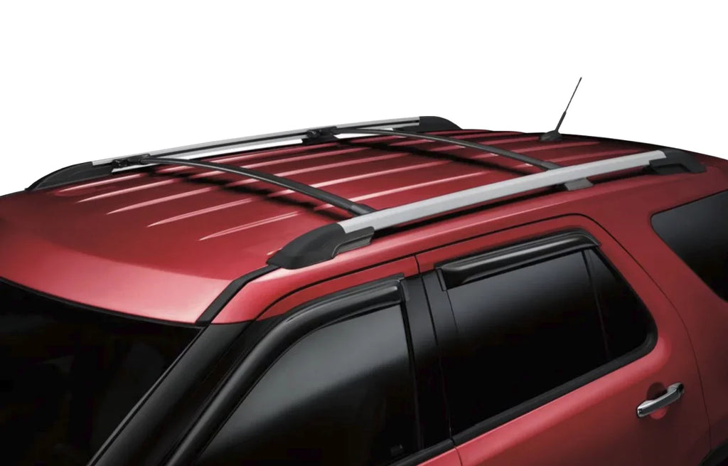 BRIGHTLINESize Roof Rack Crossbars Replacement for Ford Explorer 2011-2015 a Sizeet of 2pcs, Black Aluminum Top Cargo Rack