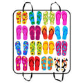 GCKG Colorful Beach Flip Flops Print Pet Car Sizeeat Cover Dog Car Sizeeat Mat Hammock Cargo Mat Trunk Mat For Cars Trucks and SizeUV 54x60 inches
