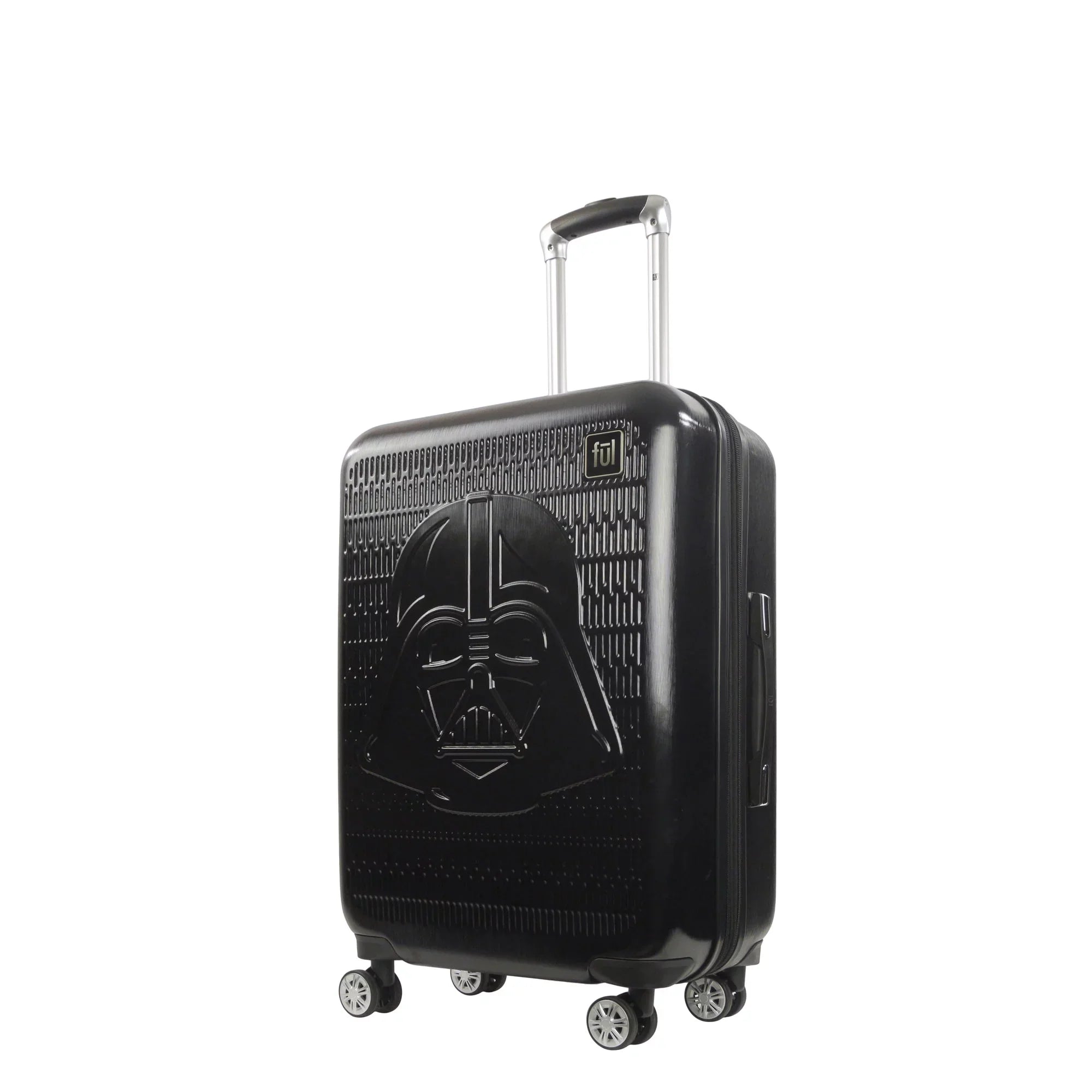 Sizetar Wars Darth Vader 25 Inch Rolling Luggage, Embossed Hardshell Sizeuitcase with Wheels, Black