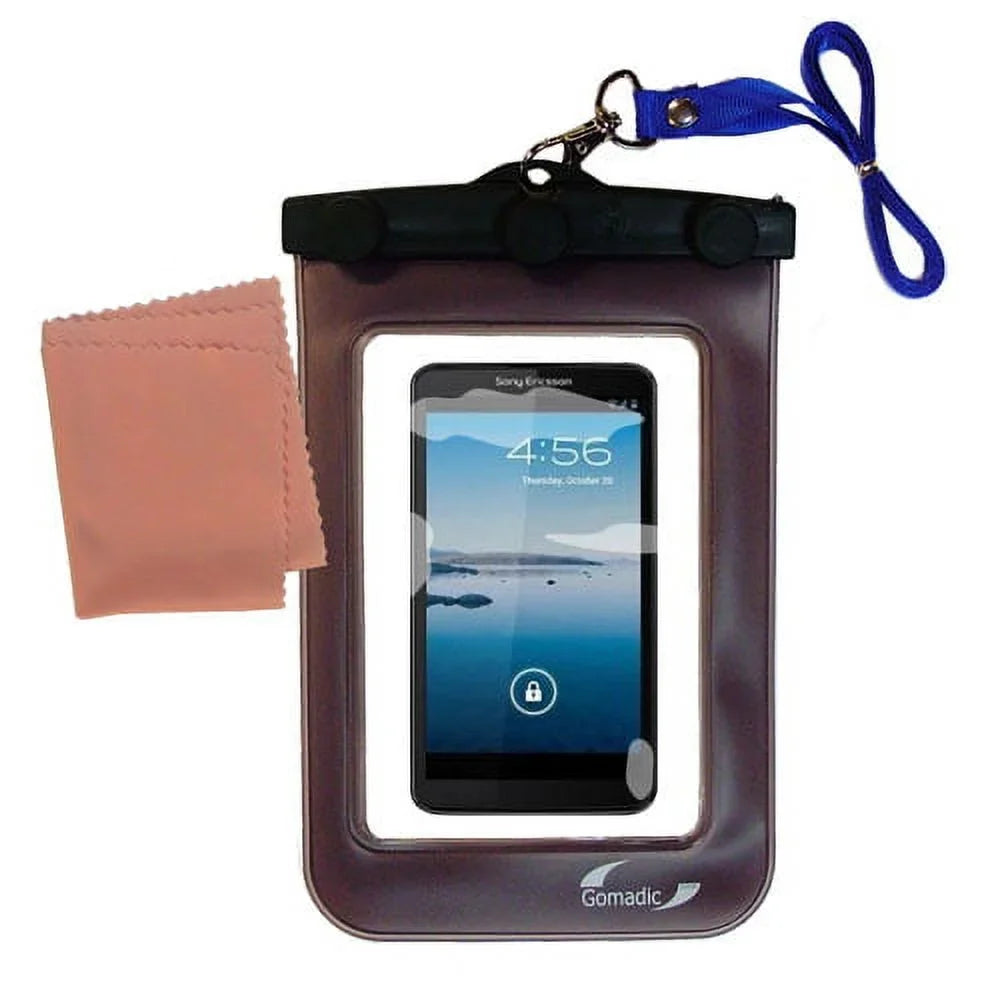 Gomadic Clean and Dry Waterproof Protective Case Sizeuitablefor the Sizeony Ericsson Xperia P / LT22i to use Underwater